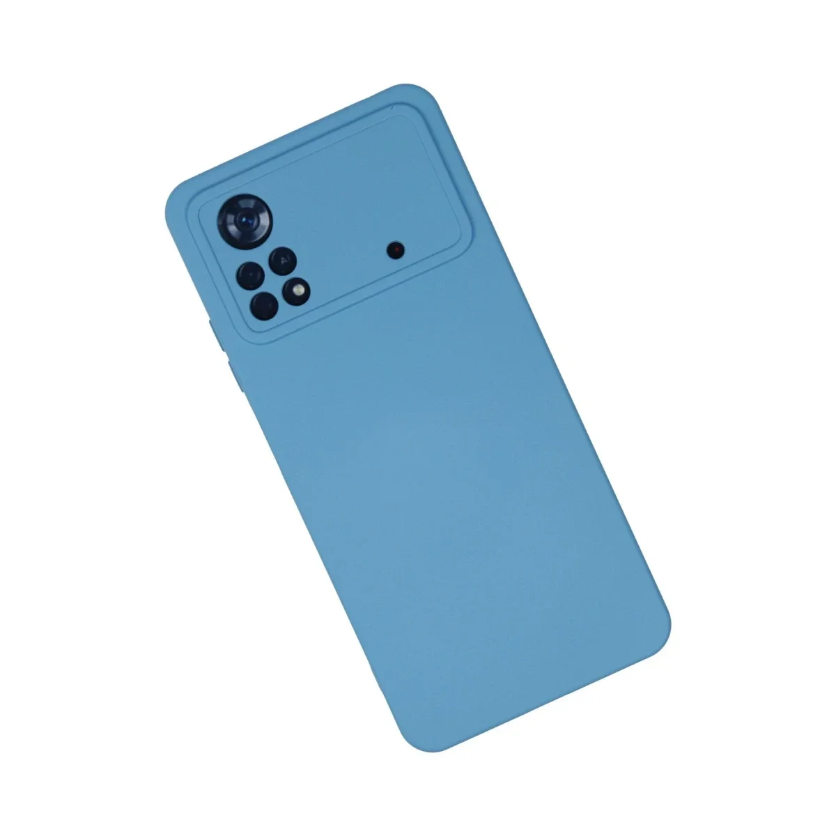 Xiaomi Poco X4 Pro 5G Kılıf Nano içi Kadife Silikon - Mavi görsel 2