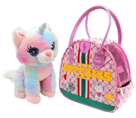 50455 Sun-fnv-cutekıns Peluş Catıcorn Posh Taşıma Çantalı