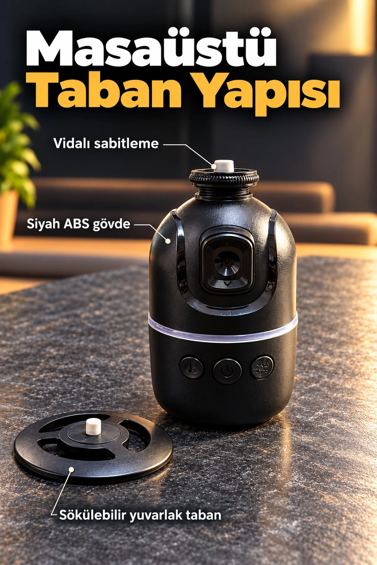 Type C Şarj Girişli Otomatik Yüz Takipli Telefon Tutucu görsel 5