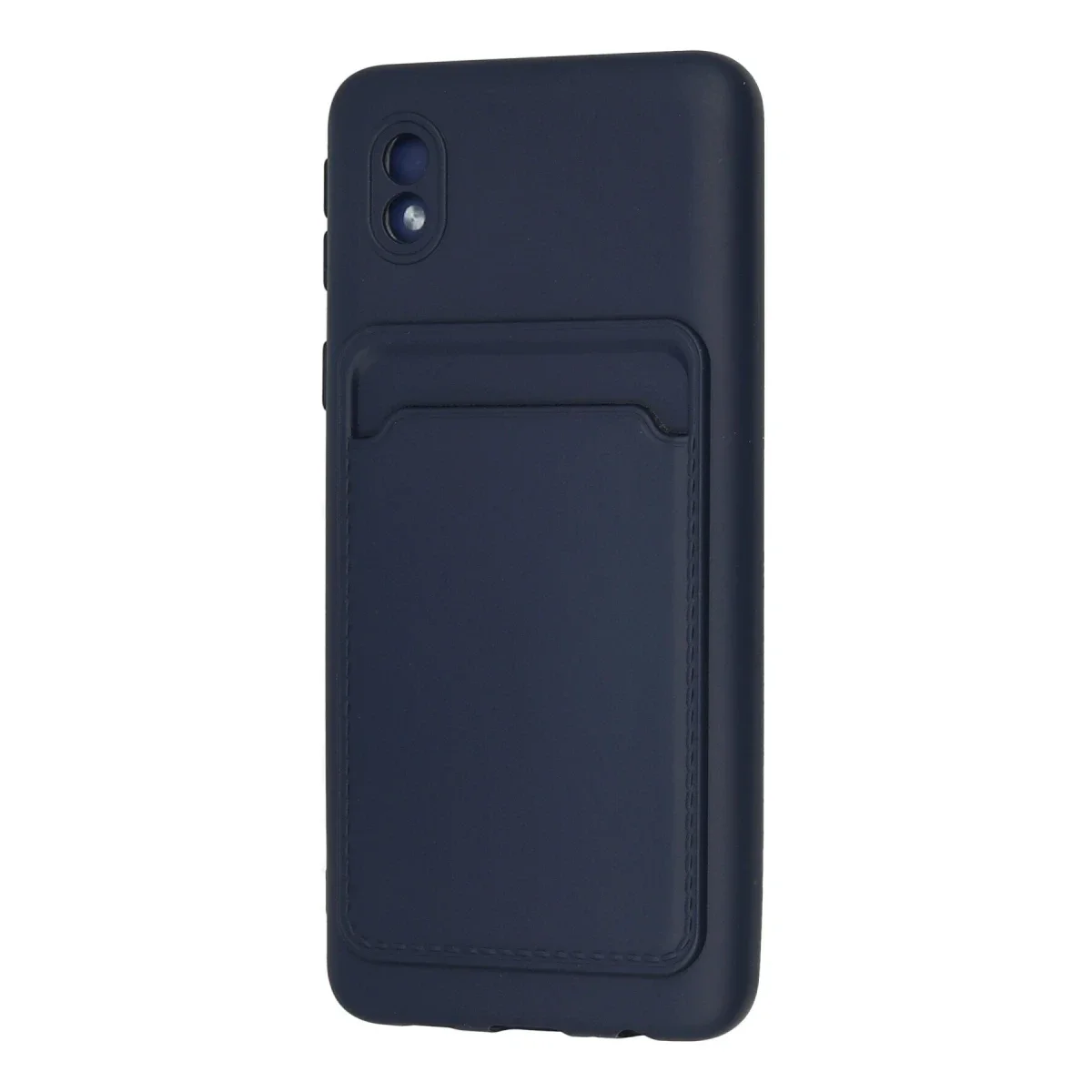 Samsung Galaxy A01 Core Kılıf Kelvin Kartvizitli Silikon - Lacivert görsel 3