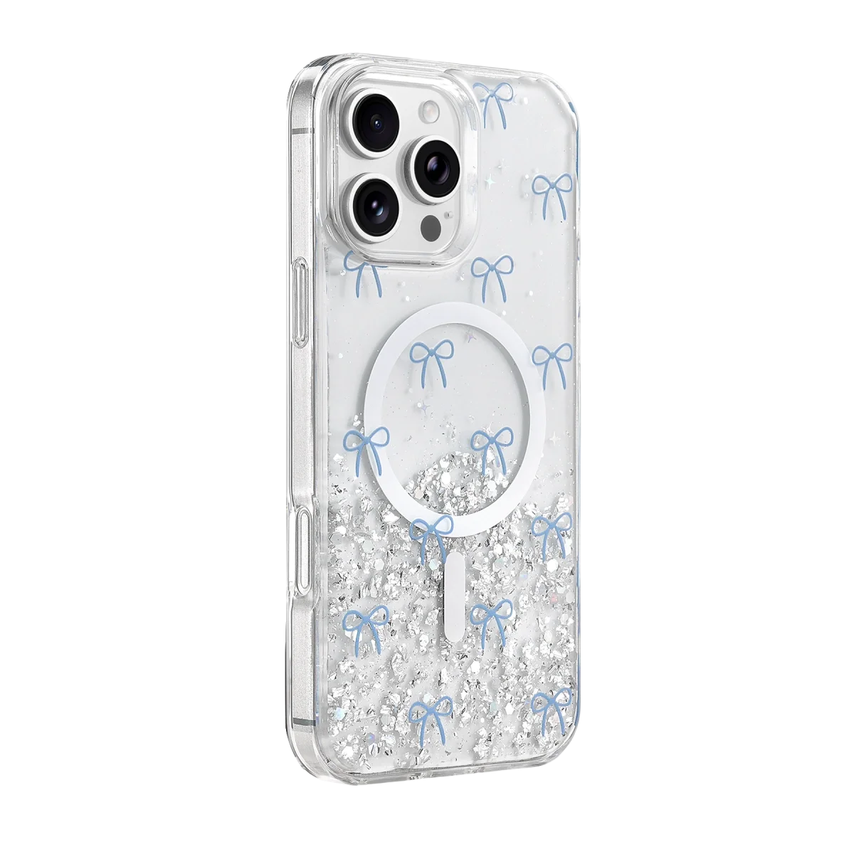 Onegif Apple İphone 16 Pro Max sk Simli Magsafe Kapak - Desen 3 görsel 3