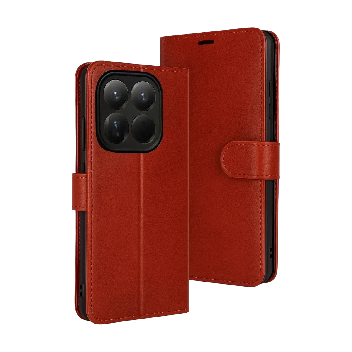 Xiaomi Mi 15T Trend S Plus Kapaklı Kılıf - Kırmızı