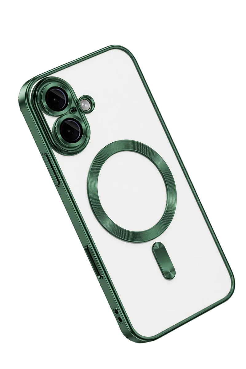 Apple iPhone 16 Kılıf Kross Magneticsafe Kapak - Koyu Yeşil görsel 2