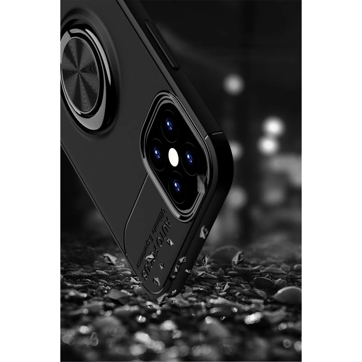 Apple İphone 12 Mini Kılıf Range Yüzüklü Silikon - Kırmızı görsel 6