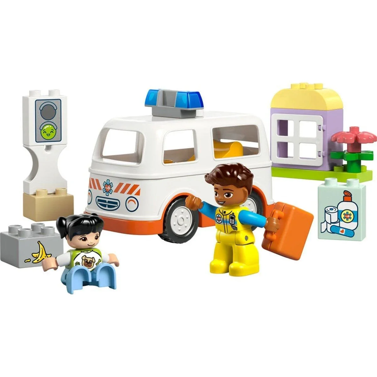 10447 Lego Duplo Ambulans ve Sürücü 19 parça +2 yaş görsel 2