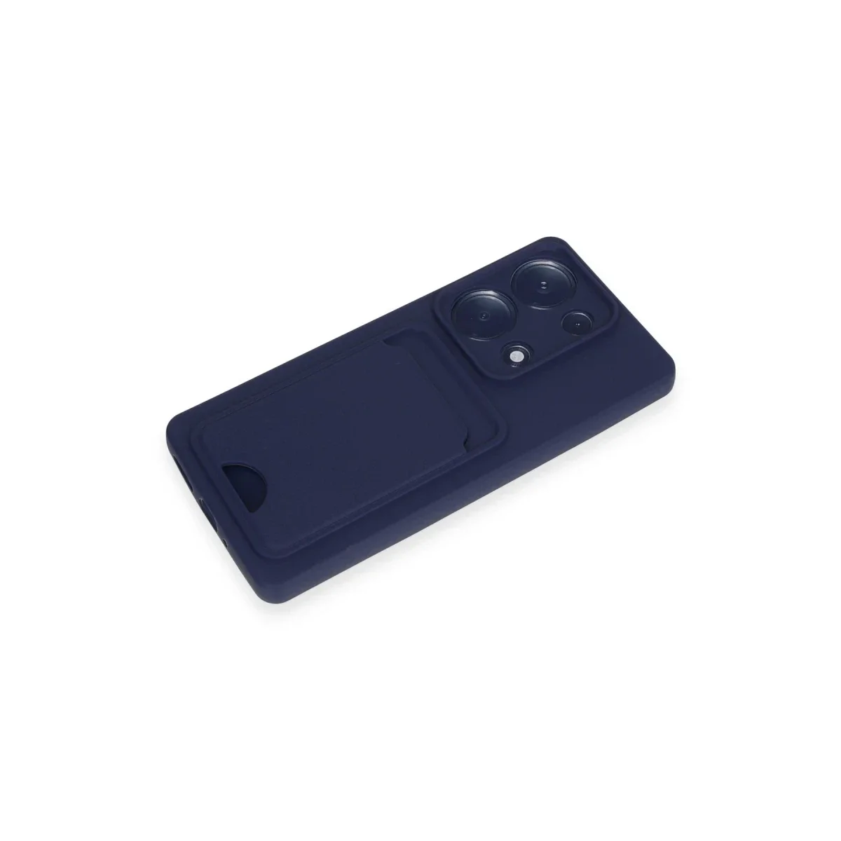 Xiaomi Redmi Note 13 Pro 4G Kılıf Kelvin Kartvizitli Silikon - Lacivert görsel 4