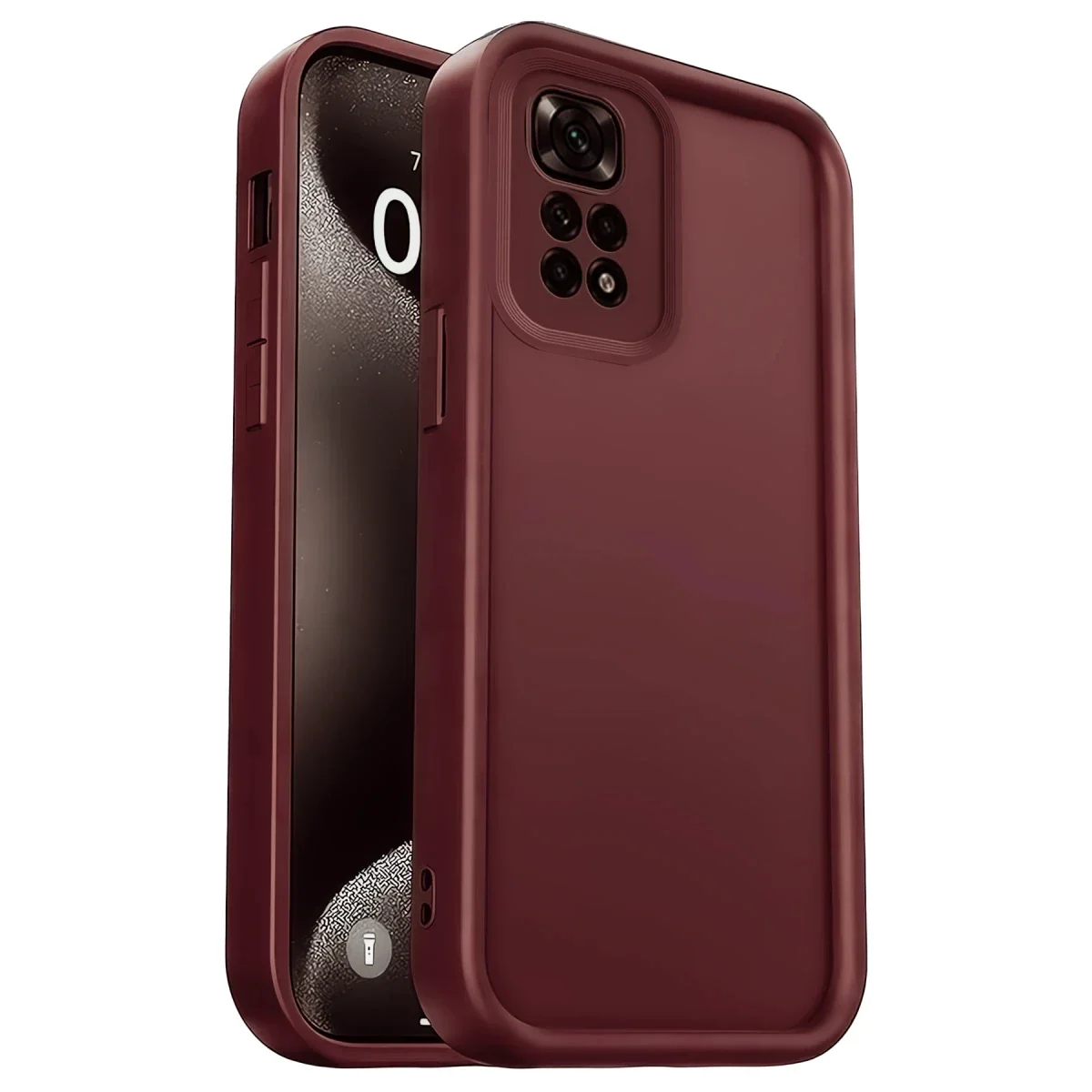 Xiao Red 10 2022 Kılıf Viera Silikon - Bordo görsel 2