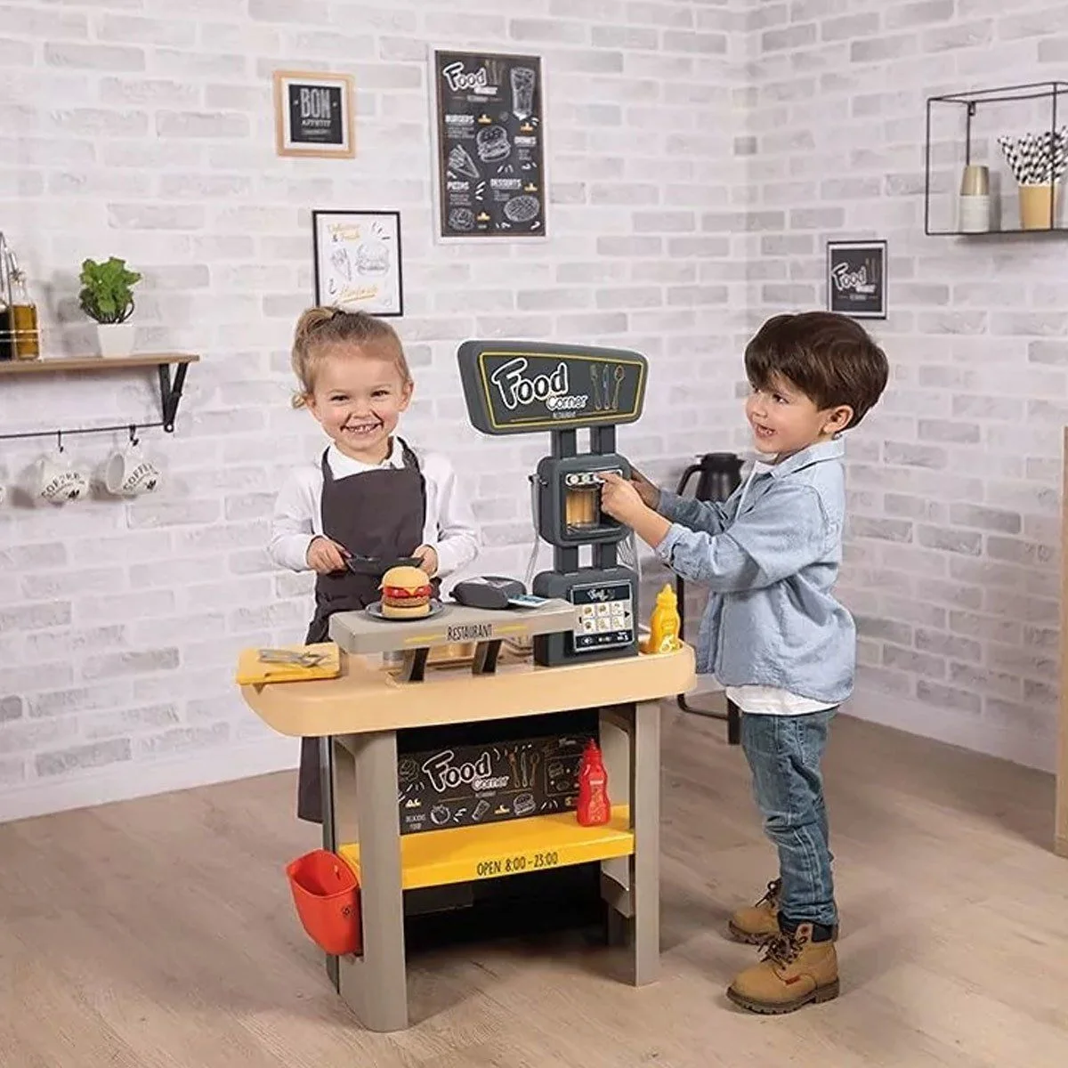 7600310910 Smoby Food Corner Restoranı Oyun Seti görsel 6