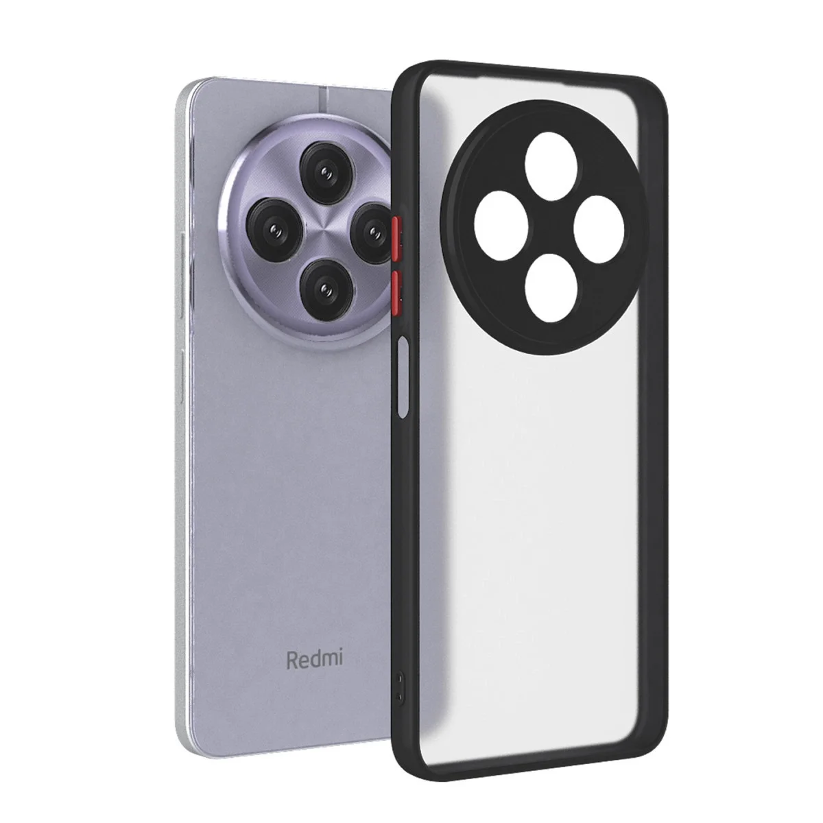 Xiaomi Redmi 14c Kılıf Montreal Silikon Kapak - Siyah görsel 2