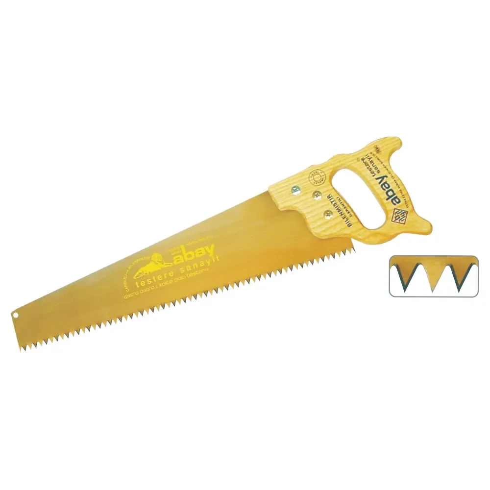 Sarı Çelik Pala Testere 50 cm - Ahşap Sap