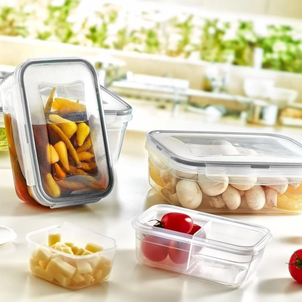 4lü İç İçe Sızdırmaz Contalı Kilitli Kapaklı Plastik Erzak Saklama Kapları LC315 görsel 3