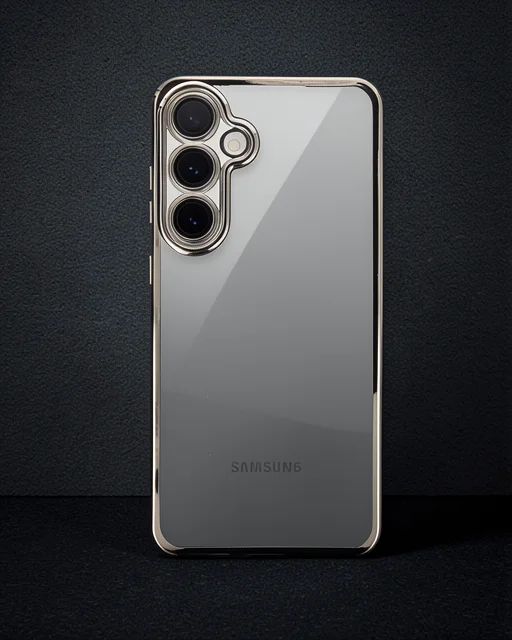 Samsung Galaxy S24 Fe Kılıf Razer Lensli Silikon - Titanyum Gri