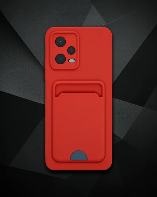 Xiaomi Poco X5 5g Kılıf Kelvin Kartvizitli Silikon - Kırmızı