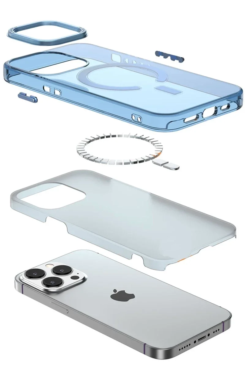 Apple iPhone 14 Pro Kılıf Troy Magsafe Kapak - Mor görsel 2