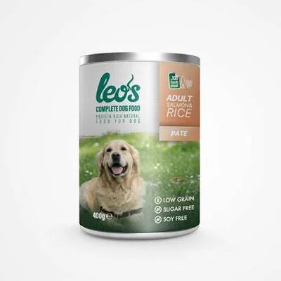 Somonlu ve Pirinçli Pate Yetişkin Köpek Konservesi 12 Adet 400 Gr