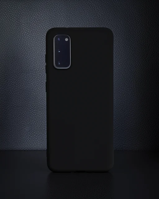 Samsung Galaxy S20 Kılıf Nano İçi Kadife Silikon - Siyah