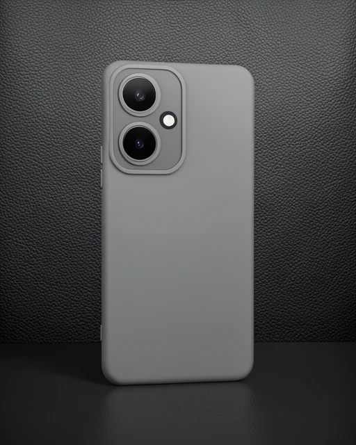 Vivo Y27 Kılıf Nano İçi Kadife Silikon - Gri