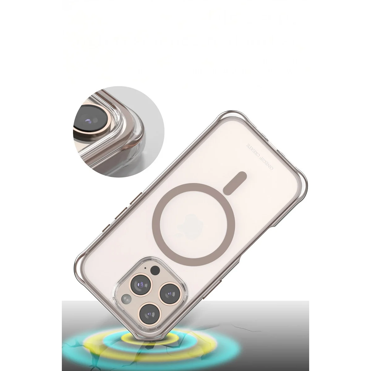Onegif Apple İphone 16 Pro Max Hulk Magsafe Kapak - Siyah görsel 3