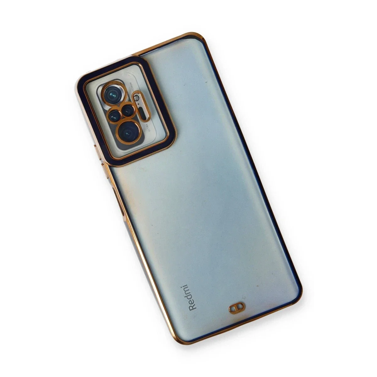 Xiaomi Redmi Note 10 Pro Kılıf Liva Lens Silikon - Mavi görsel 3