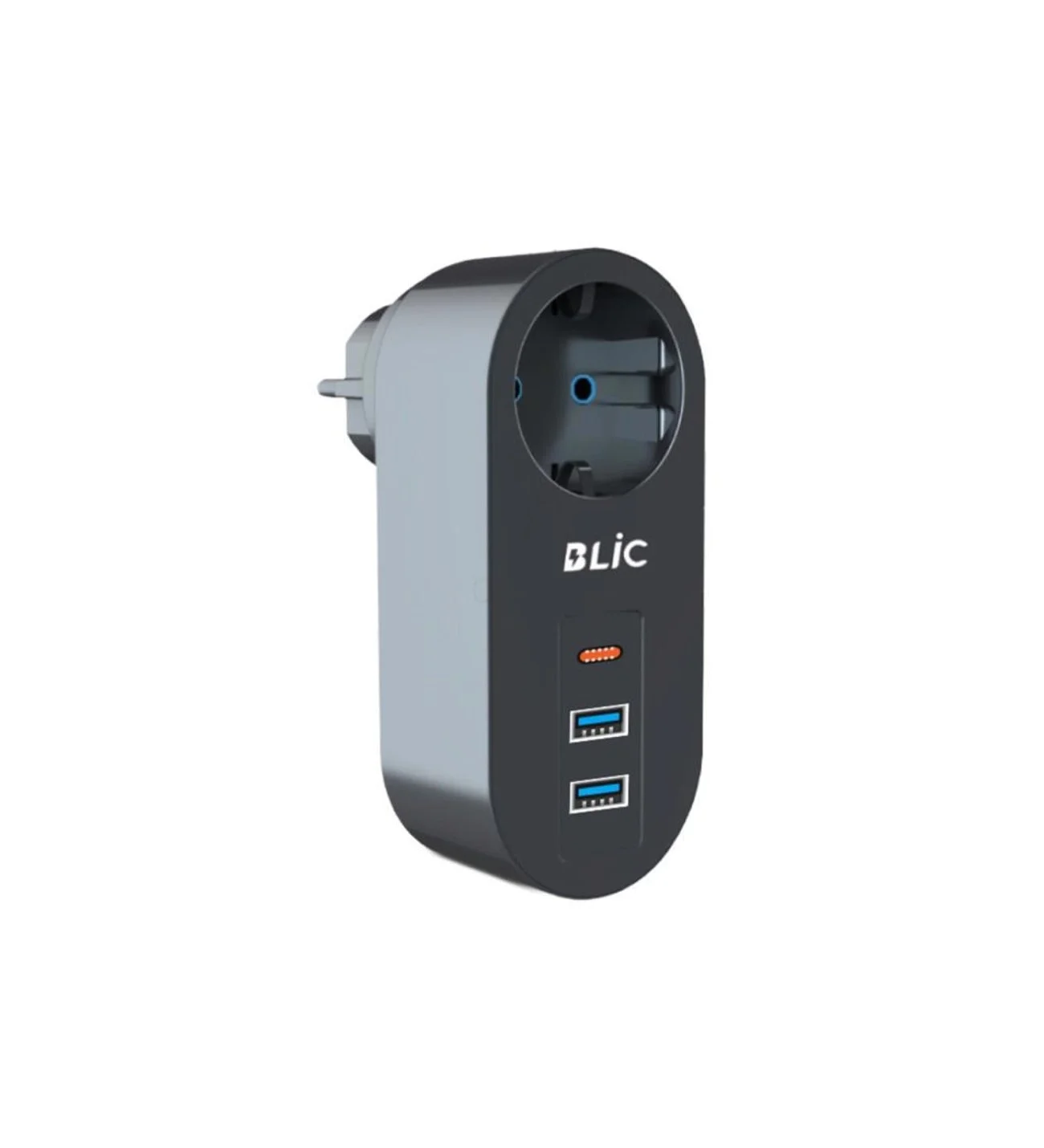 FTR-07 2xUSB 1xTypeC Termal Akım Korumalı Isıya Dayanıklı Tekli Priz