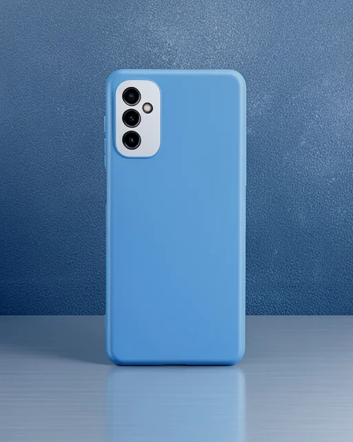 Samsung Galaxy M52 5g Kılıf Nano İçi Kadife Silikon - Sky Blue