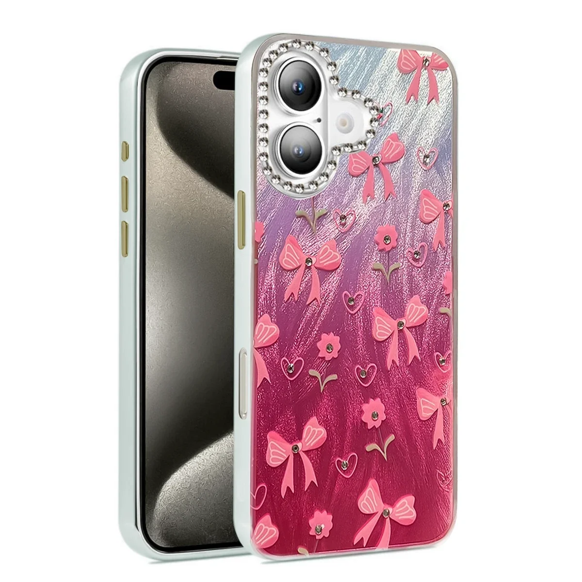 Apple iPhone 16 Plus Kılıf Blade Aynalı Desenli Kapak - Desen 3