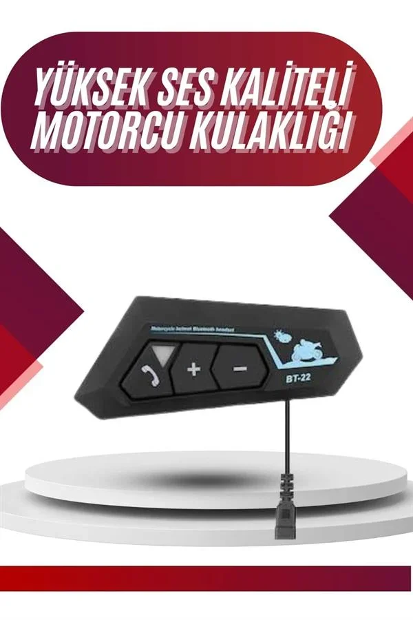 Intercom Bluetooth Kask Kulaklık Motosiklet Kulaklık 5.0 Bluetooth görsel 2