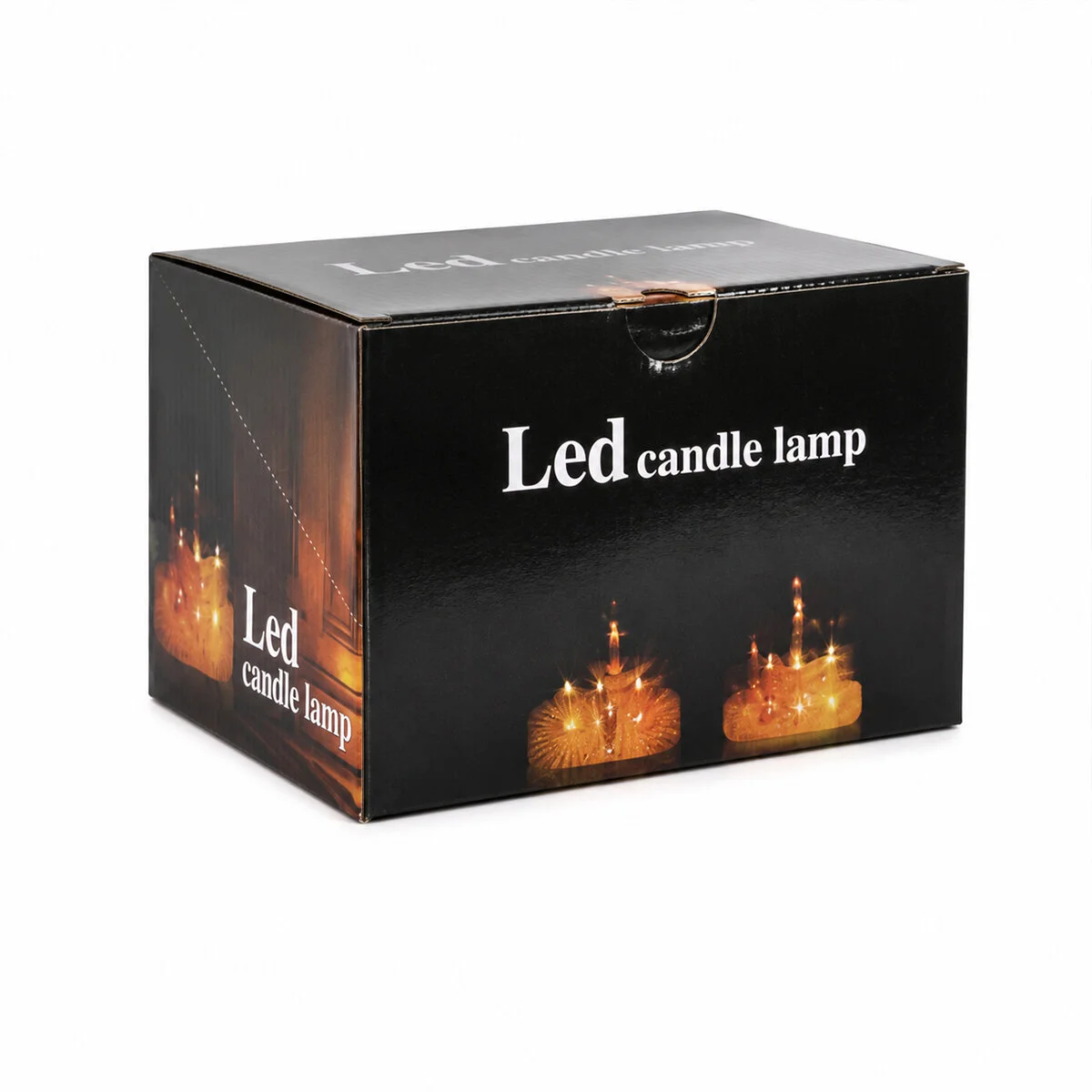 12 Adet Led Candle Kamp Küçük Boy= ÇAP:5CM - Y: 9CM Pilli Led Mum ka Kristal Plastik YAKUT-13635 görsel 3