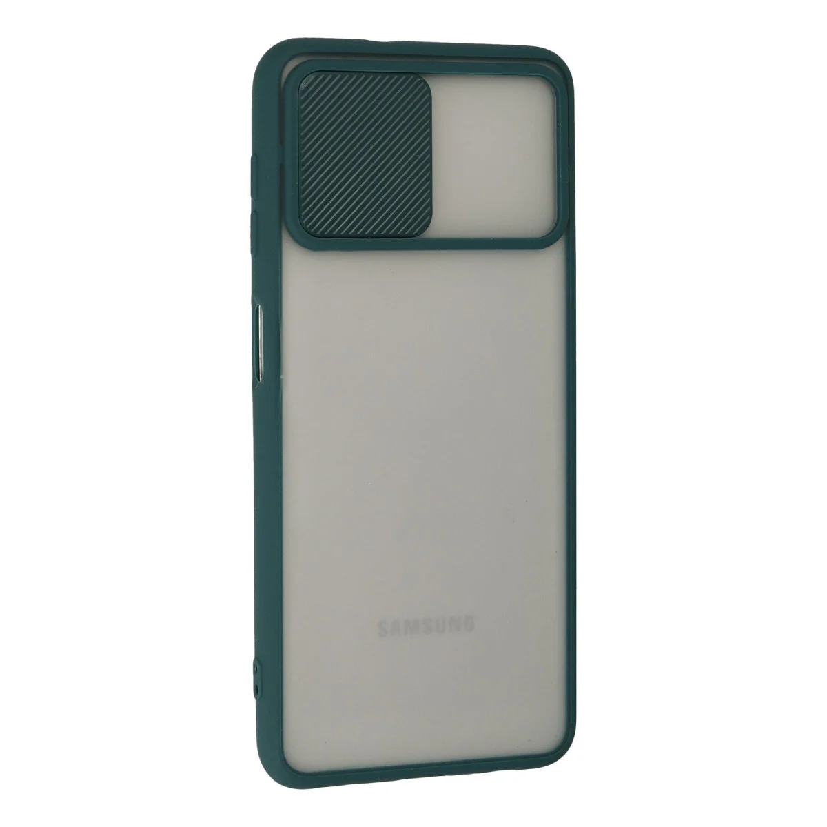 Samsung Galaxy A22 Kılıf Palm Buzlu Kamera Sürgülü Silikon - Yeşil görsel 2