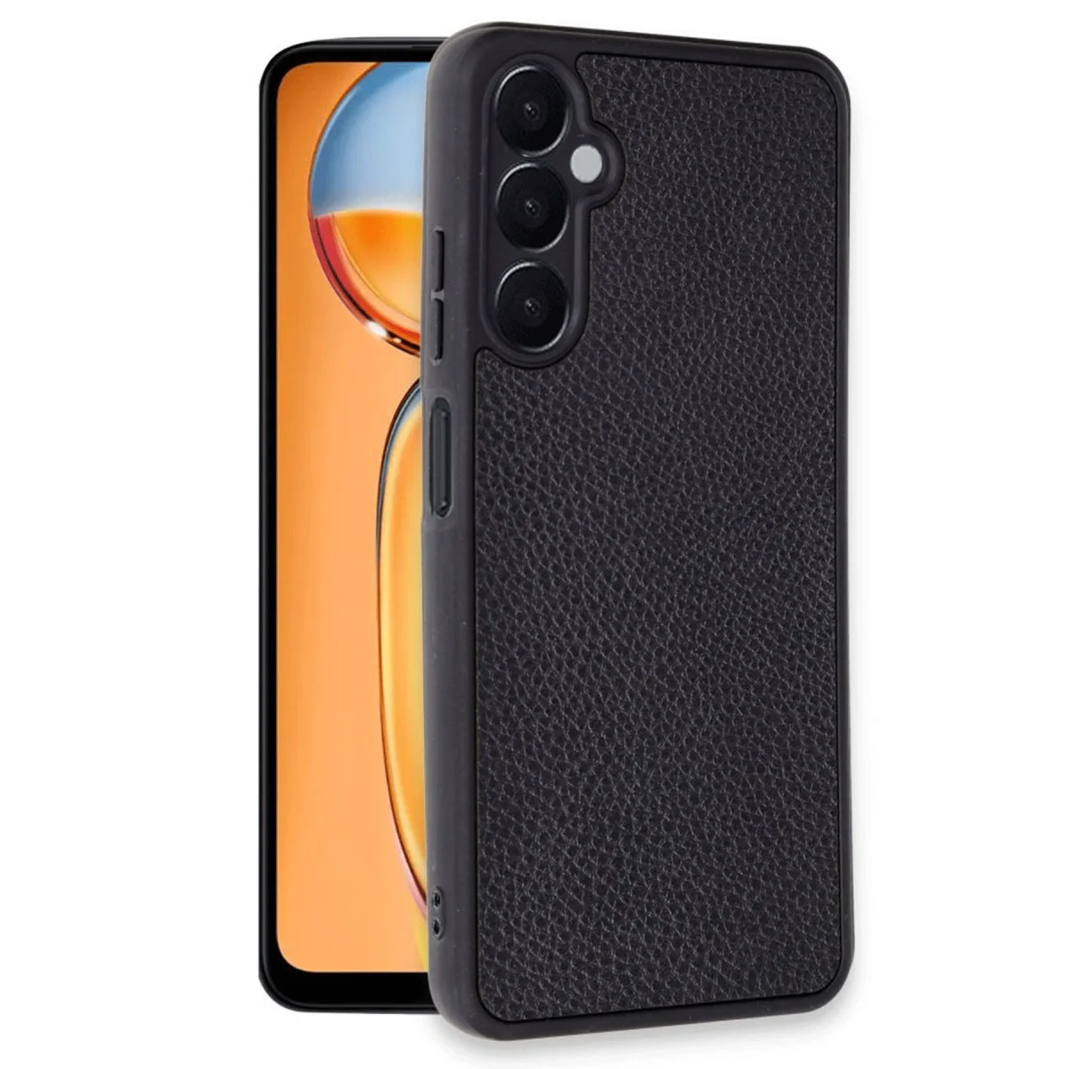 Samsung Galaxy A26 Kılıf Aras Deri Kapak - Siyah görsel 2