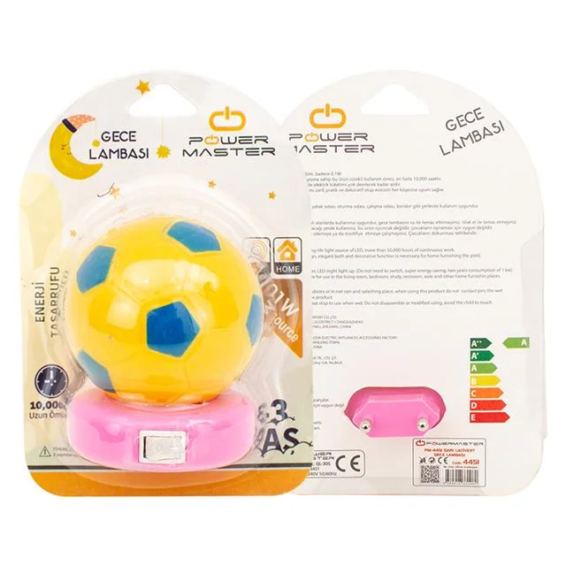 PM-4451 Sarı Lacivert Gece Lambası görsel 3