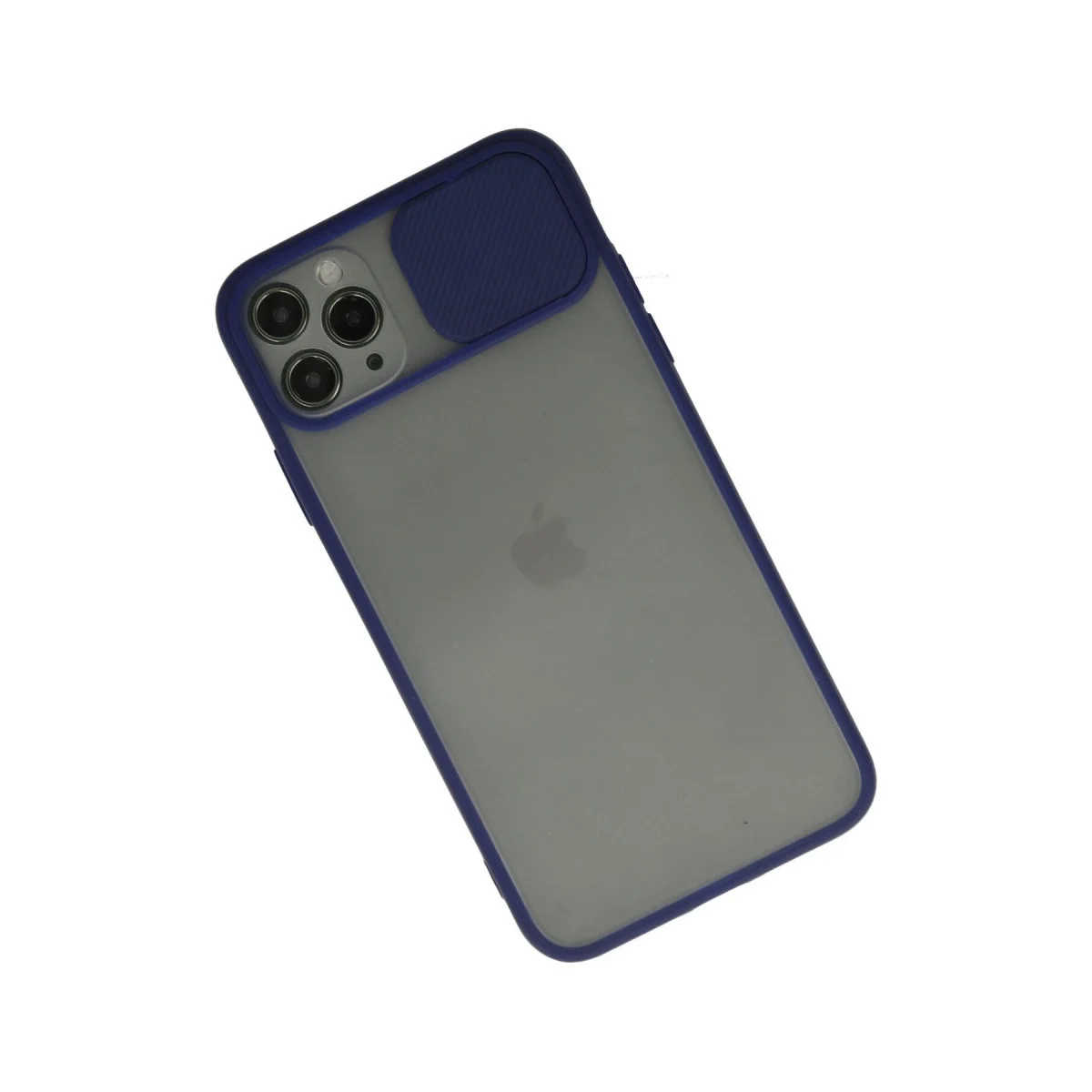 Apple İphone 11 Pro Kılıf Palm Buzlu Kamera Sürgülü Silikon - Lacivert görsel 2