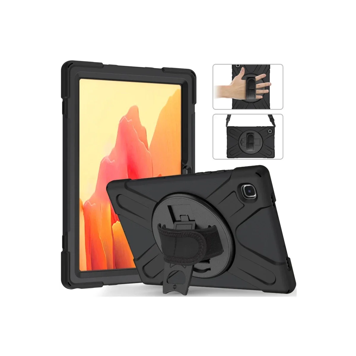 Huawei MatePad T10 9.7 Kılıf Amazing Tablet Kapak - Siyah görsel 2