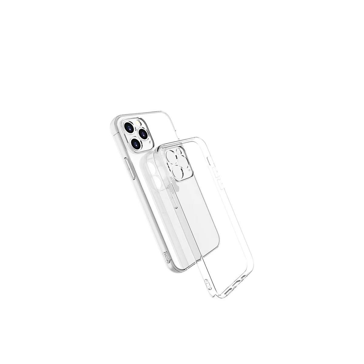 Apple İphone 15 Pro Max Kılıf Lüx Şeffaf Silikon görsel 3