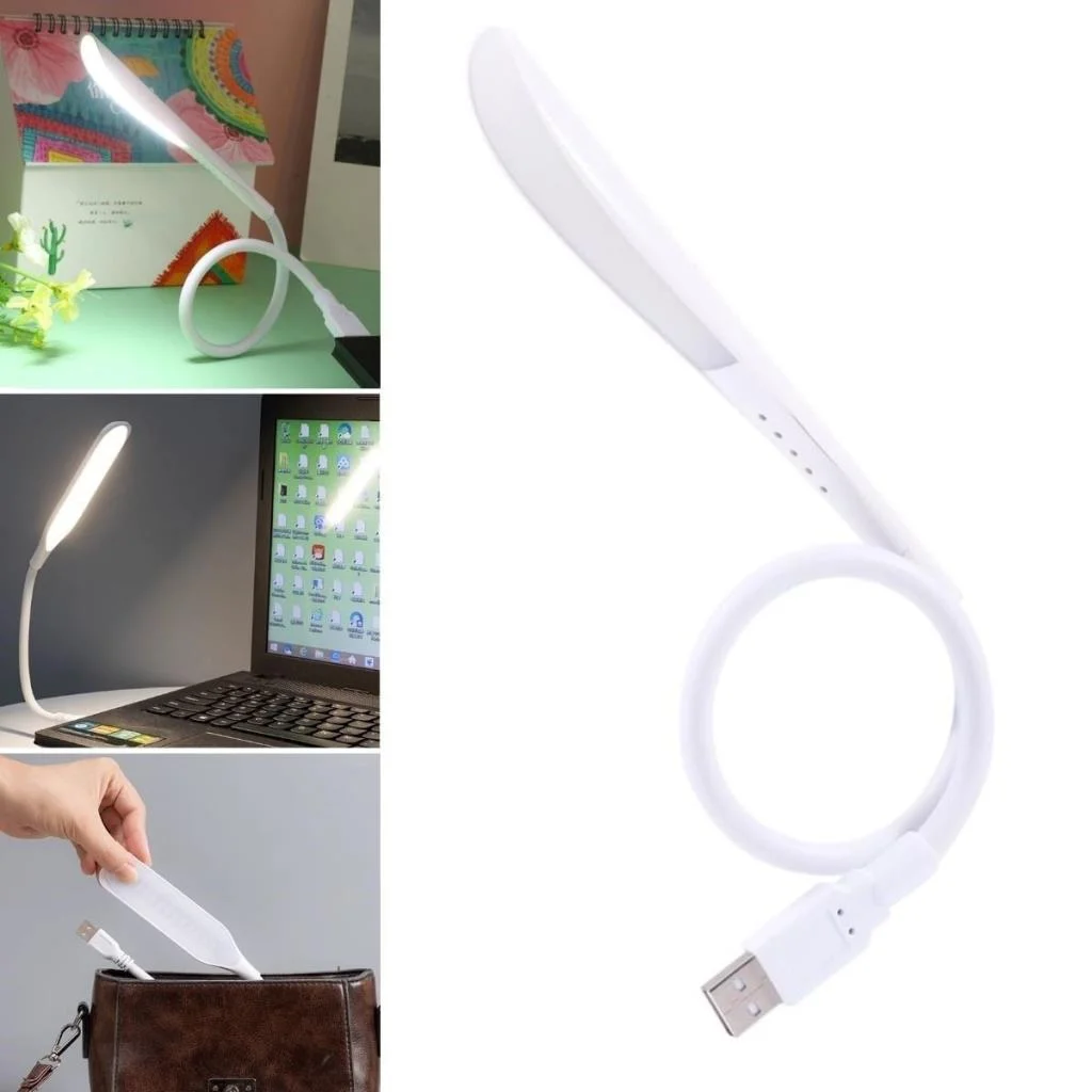 USB Girişli 14 Ledli 3 Kademeli Dokunmatik Masa/Kitap Okuma Lambası Ledi Beyaz görsel 5