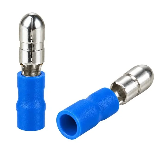 PM-39062 1,5-2,5mm2 Kesit 21,5x4x5,5mm Soket Mavi İzoleli Kablo Pabucu (100’lü Paket) görsel 5