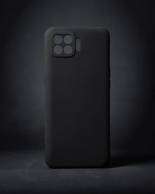 Oppo Reno 4 Lite Kılıf Nano İçi Kadife Silikon - Siyah