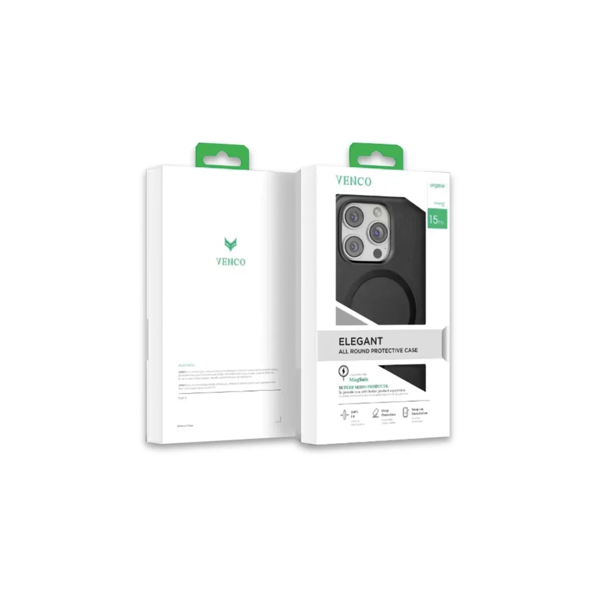 Venco Apple iPhone 15 Pro Max Puskas Magsafe Kapak - Siyah görsel 4