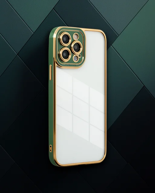 Apple İphone 13 Pro Kılıf Liva Lens Silikon - Yeşil