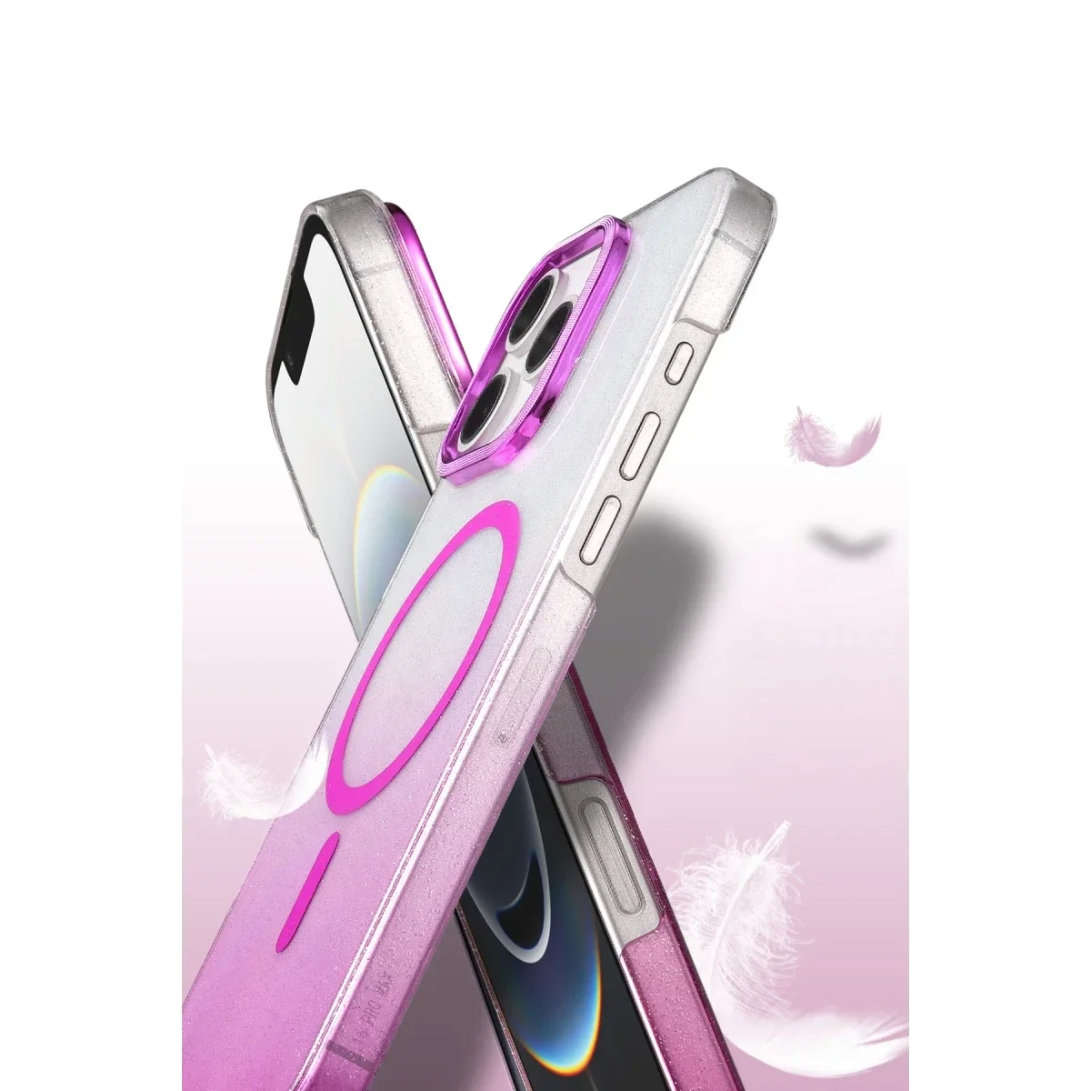 Apple iPhone 16 Pro Glossy Magsafe Kapak - Mor görsel 3