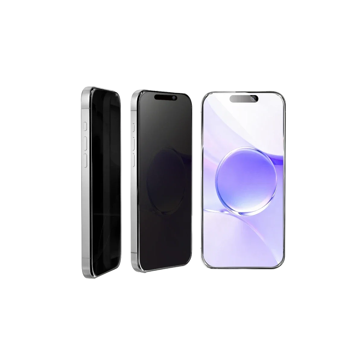 Apple iPhone 17 Bilvis 5in1 5D Magic Hayalet Cam Ekran Koruyucu - Siyah görsel 3