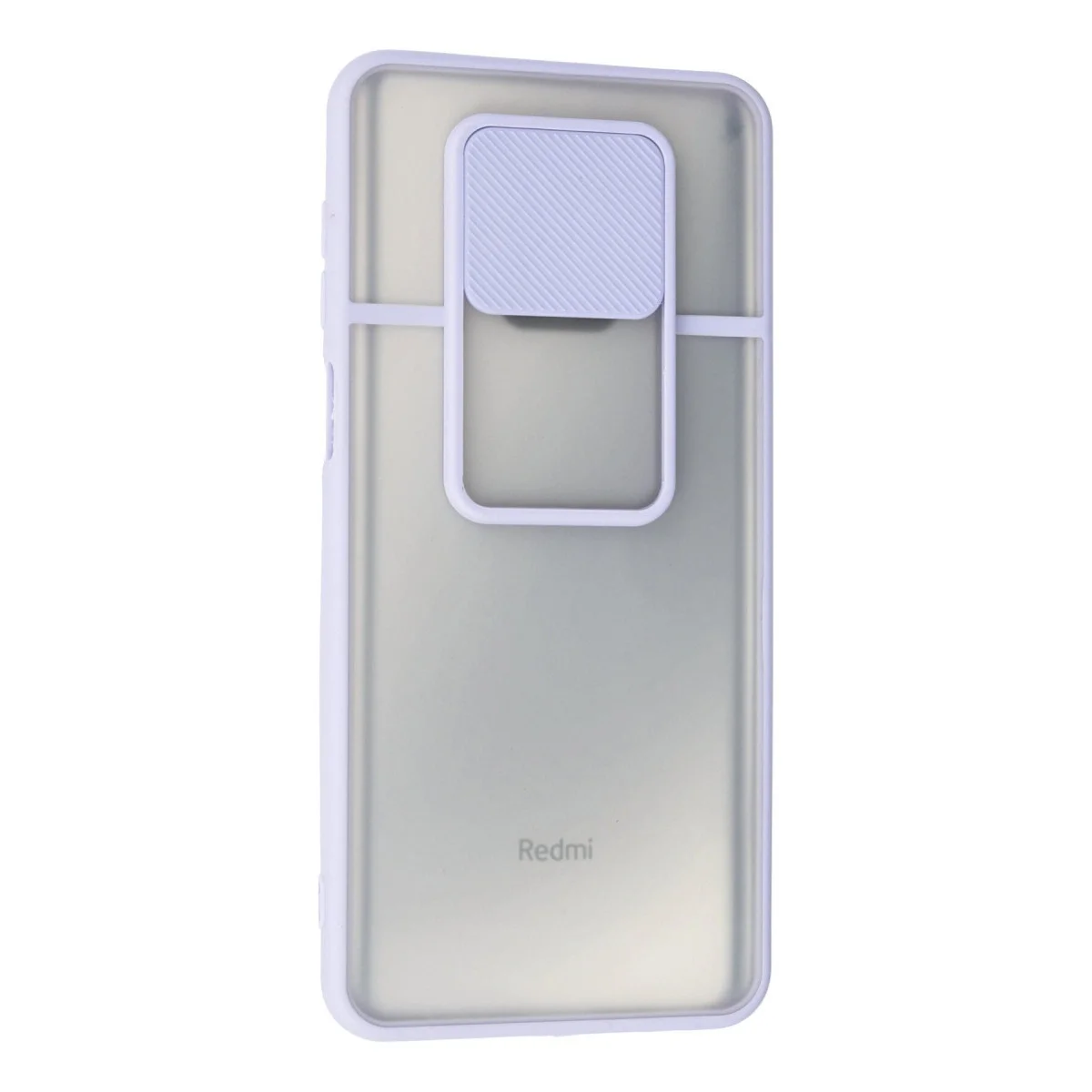 Xiaomi Redmi Note 9 Pro Kılıf Palm Buzlu Kamera Sürgülü Silikon - Lila görsel 3