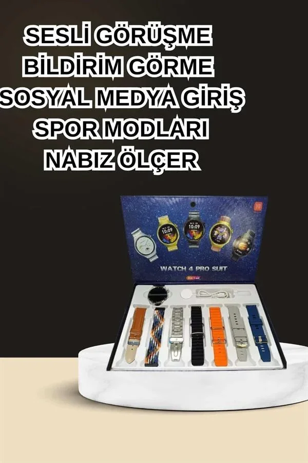 Dokunmatik Akıllı Saat Yeni Nesil Kulaklık Kampanyası Bluetooth Bağlantılı ANC Özelliği görsel 3