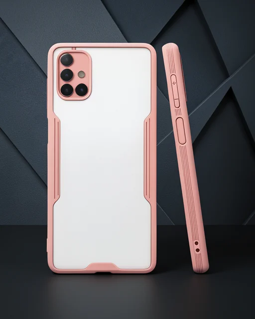 Samsung Galaxy M51 Kılıf Platin Silikon - Pembe