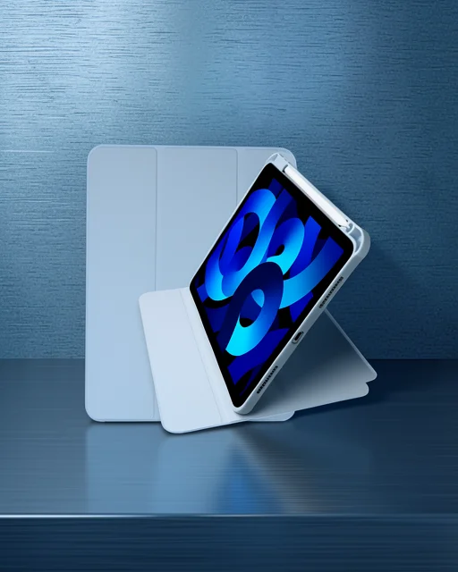 Apple İpad Pro 11 (2021) Kılıf Ling 360 Kalemlikli Tablet Kılıf - Mavi