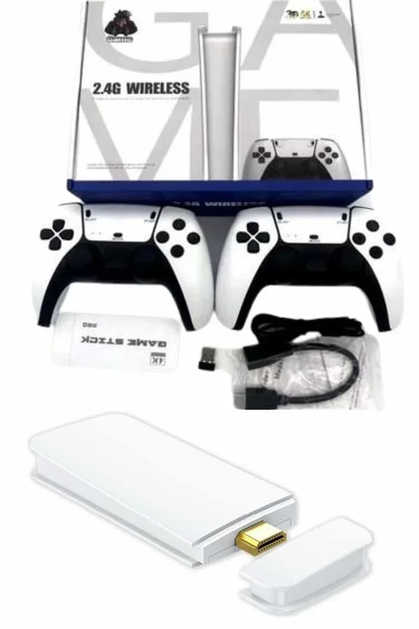 Game Stick 4K Retro Çift Kollu Atari Oyunlari +20000 Oyunlu Konsol Nostalji görsel 4