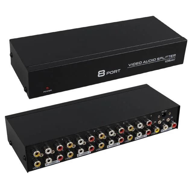 PM-4832 8 Port Video Stereo Audio Dağıtıcı Çoğaltıcı 1024X768-85HZ görsel 2