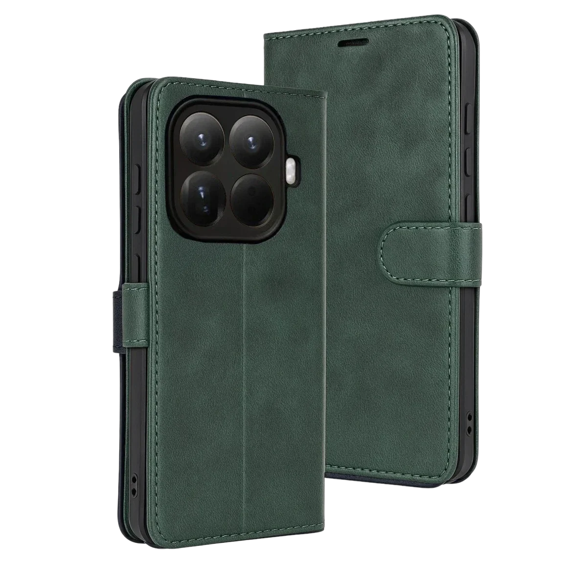 Xiaomi Mi 15T Pro Trend S Plus Kapaklı Kılıf - Yeşil