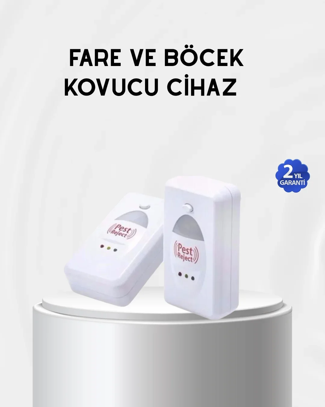Fare, Sivrisinek ve Böcek Kovucu Ultrasonik Cihaz – Güvenli ve Kimyasalsız Çözüm