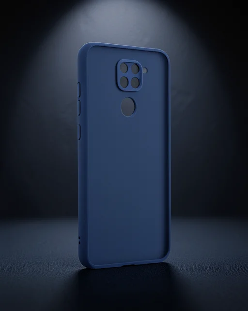 Xiaomi Redmi Note 9 Kılıf Montreal Silikon Kapak - Lacivert